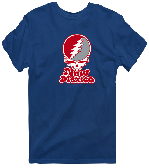 New Mexico Stealie Premium Unisex T-Shirt — Design: University of New Mexico — Navy