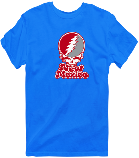 New Mexico Stealie Premium Unisex T-Shirt — Design: University of New Mexico — Royal