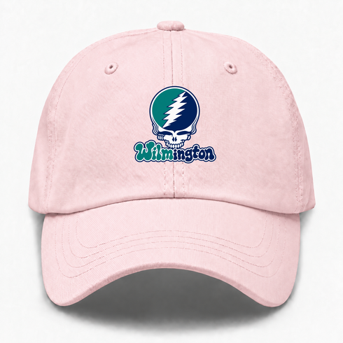 Wilmington Stealie Premium Unisex Dad Hat — Design: University of North Carolina Wilmington — Pink
