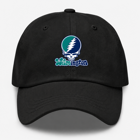 Wilmington Stealie Premium Unisex Dad Hat — Design: University of North Carolina Wilmington — Black