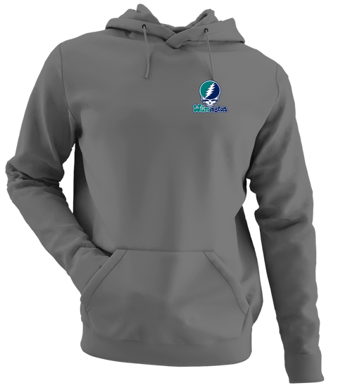 Wilmington Stealie Premium Unisex Hoodie — Design: University of North Carolina Wilmington — Charcoal