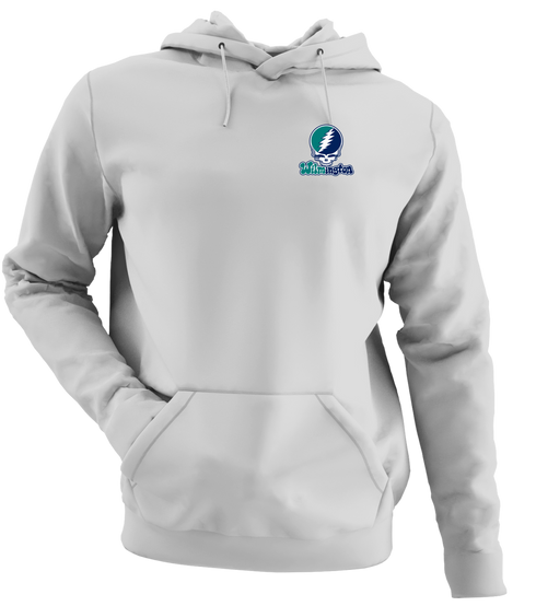 Wilmington Stealie Premium Unisex Hoodie — Design: University of North Carolina Wilmington — Sport Grey