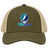 Wilmington Stealie Premium Unisex Trucker Cap — Design: University of North Carolina Wilmington — Moss/Khaki