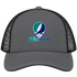 Wilmington Stealie Premium Unisex Trucker Cap — Design: University of North Carolina Wilmington — Charcoal/Black