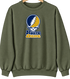 Notre Dame Stealie Premium Unisex Crewneck — Design: University of Notre Dame — Military Green