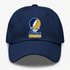 Notre Dame Stealie Premium Unisex Dad Hat — Design: University of Notre Dame — Navy