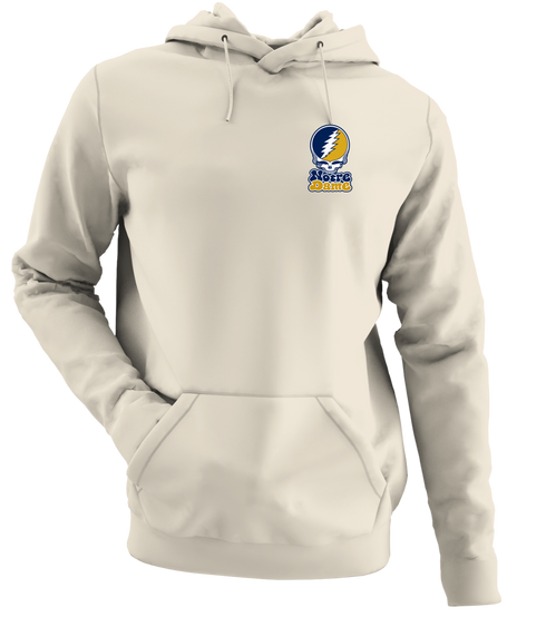 Notre Dame Stealie Premium Unisex Hoodie — Design: University of Notre Dame — Sand