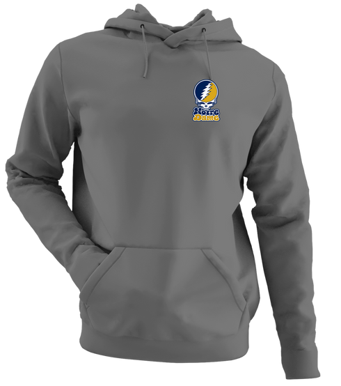 Notre Dame Stealie Premium Unisex Hoodie — Design: University of Notre Dame — Charcoal