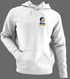 Notre Dame Stealie Premium Unisex Hoodie — Design: University of Notre Dame — White/Grey