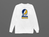 Notre Dame Stealie Premium Unisex Long-Sleeve — Design: University of Notre Dame — White