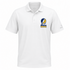 Notre Dame Stealie Premium Unisex Polo — Design: University of Notre Dame — White