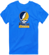 Notre Dame Stealie Premium Unisex T-Shirt — Design: University of Notre Dame — Royal
