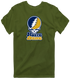 Notre Dame Stealie Premium Unisex T-Shirt — Design: University of Notre Dame — Military Green