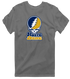 Notre Dame Stealie Premium Unisex T-Shirt — Design: University of Notre Dame — Charcoal