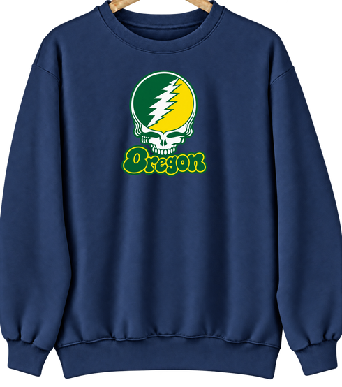 Oregon Stealie Premium Unisex Crewneck — Navy