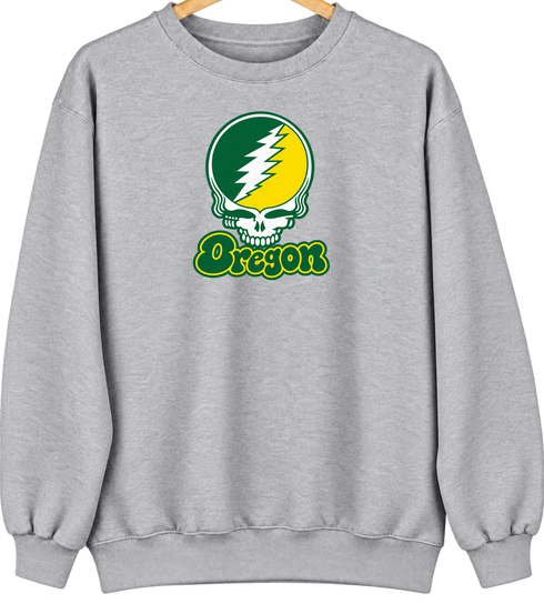 Oregon Stealie Premium Unisex Crewneck — Sport Grey