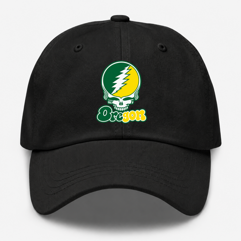 Oregon Stealie Premium Unisex Dad Hat — Design: University of Oregon — Black