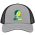 Oregon Stealie Premium Unisex Trucker Cap — Design: University of Oregon — Heather Grey/Black