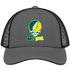 Oregon Stealie Premium Unisex Trucker Cap — Design: University of Oregon — Charcoal/Black