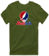 Pennsylvania Stealie Premium Unisex T-Shirt — Design: University of Pennsylvania — Military Green