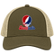 Pennsylvania Stealie Premium Unisex Trucker Cap — Design: University of Pennsylvania — Moss/Khaki