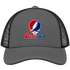Pennsylvania Stealie Premium Unisex Trucker Cap — Design: University of Pennsylvania — Charcoal/Black