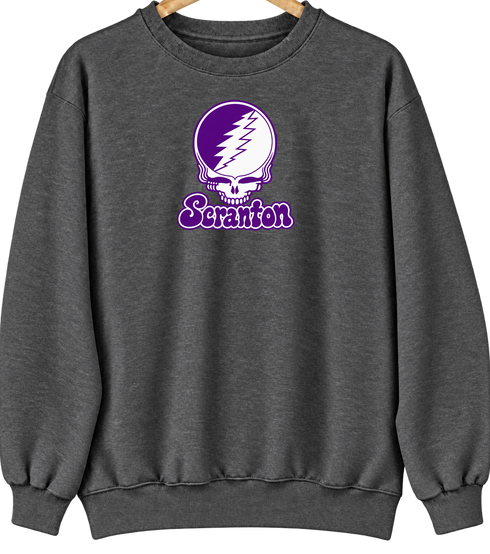 Scranton Stealie Premium Unisex Crewneck — Dark Heather