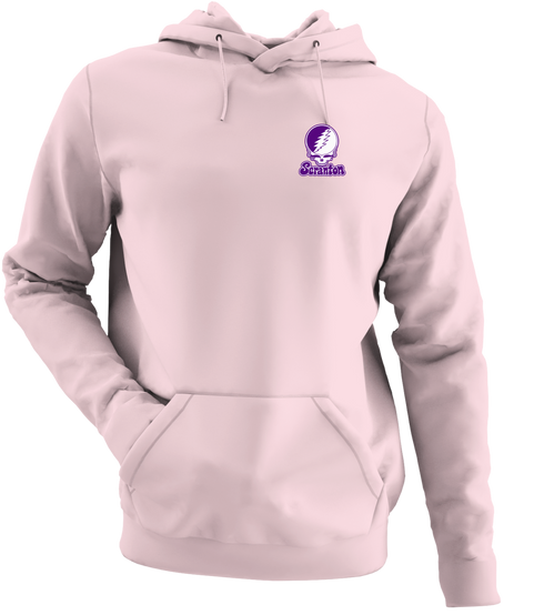 Scranton Stealie Premium Unisex Hoodie — Design: University of Scranton — Light Pink
