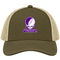 Scranton Stealie Premium Unisex Trucker Cap — Design: University of Scranton — Moss/Khaki