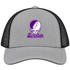Scranton Stealie Premium Unisex Trucker Cap — Design: University of Scranton — Heather Grey/Black