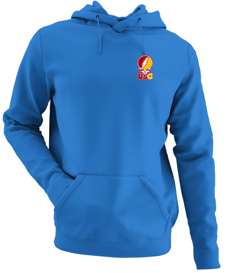 Southern California Stealie Premium Unisex Hoodie — Design: University of Southern California — Heather Royal