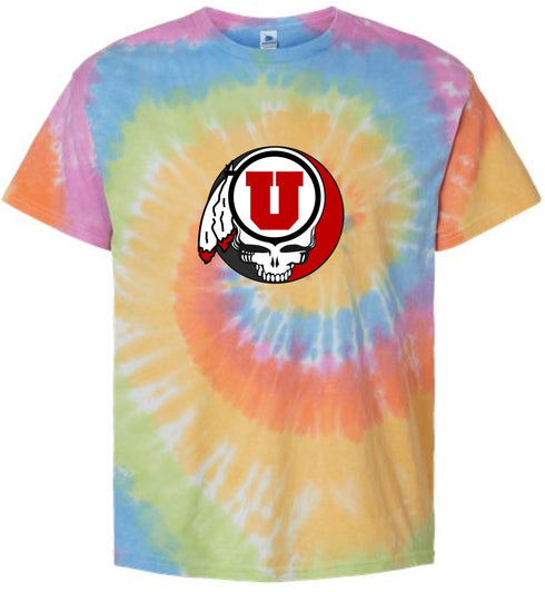 University of Utah Stealie Tie-Dye T-Shirt