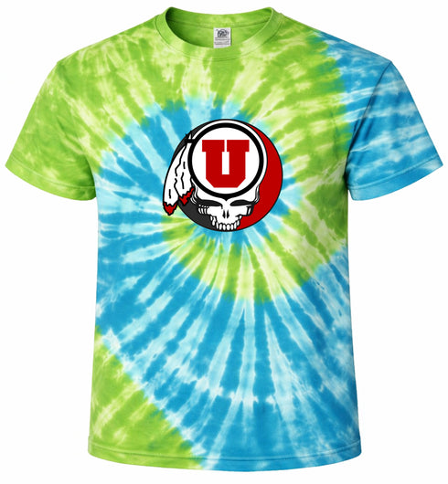 University of Utah Stealie Tie-Dye T-Shirt