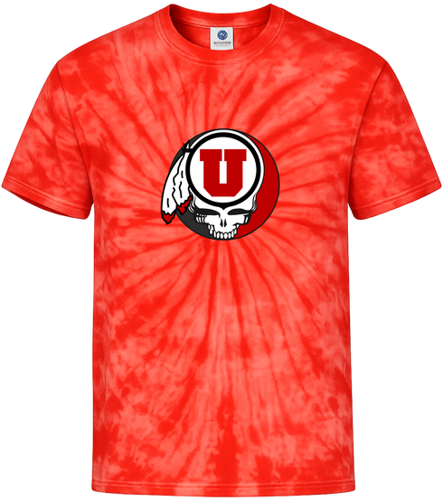 University of Utah Stealie Tie-Dye T-Shirt