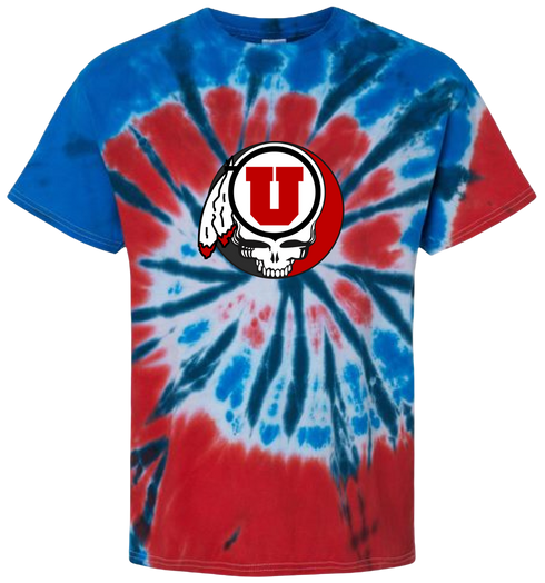University of Utah Stealie Tie-Dye T-Shirt