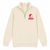 Wisconsin Stealie Premium Unisex Quarter-Zip — Design: University of Wisconsin — Sand