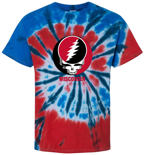 University of Wisconsin Stealie Tie-Dye T-Shirt
