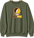 Wyoming Stealie Premium Unisex Crewneck — Design: University of Wyoming — Military Green