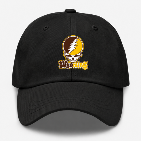 Wyoming Stealie Premium Unisex Dad Hat — Design: University of Wyoming — Black