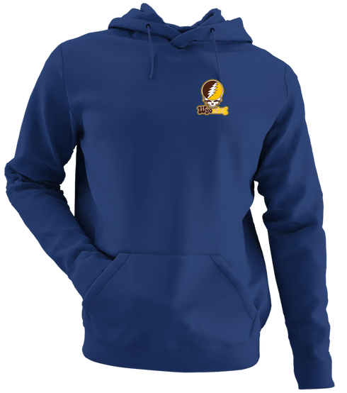 Wyoming Stealie Premium Unisex Hoodie — Design: University of Wyoming — Navy