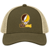 Wyoming Stealie Premium Unisex Trucker Cap — Design: University of Wyoming — Moss/Khaki