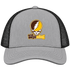 Wyoming Stealie Premium Unisex Trucker Cap — Design: University of Wyoming — Heather Grey/Black