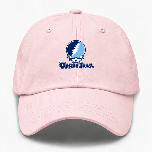 Upper Iowa Stealie Premium Unisex Dad Hat — Design: Upper Iowa University — Pink