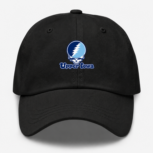 Upper Iowa Stealie Premium Unisex Dad Hat — Design: Upper Iowa University — Black