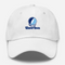 Upper Iowa Stealie Premium Unisex Dad Hat — Design: Upper Iowa University — White