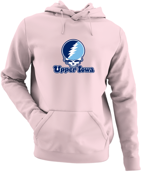 Upper Iowa Stealie Premium Unisex Hoodie — Design: Upper Iowa University — Light Pink