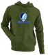 Upper Iowa Stealie Premium Unisex Hoodie — Design: Upper Iowa University — Military Green