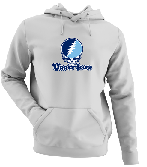 Upper Iowa Stealie Premium Unisex Hoodie — Design: Upper Iowa University — Sport Grey