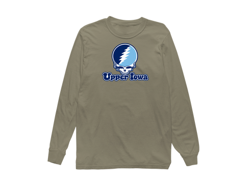 Upper Iowa Stealie Premium Unisex Long-Sleeve — Design: Upper Iowa University — Sandstone