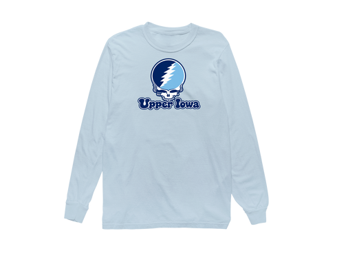 Upper Iowa Stealie Premium Unisex Long-Sleeve — Design: Upper Iowa University — Chambray